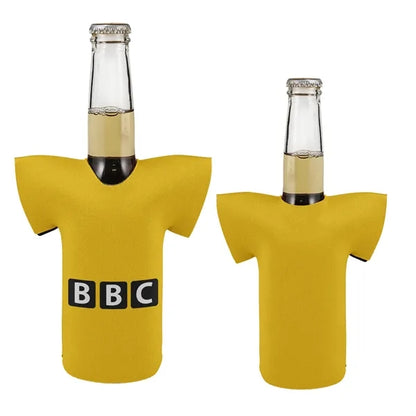 Crew Neck T-Shirt Shaped Collapsible 12 Oz Bottle Kooler w/