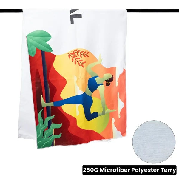 Microfiber Terry Yoga Mat Towel - 24" x 68"