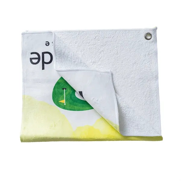 Microfiber Plush Golf Towel with Carabiner - 12" x 20"