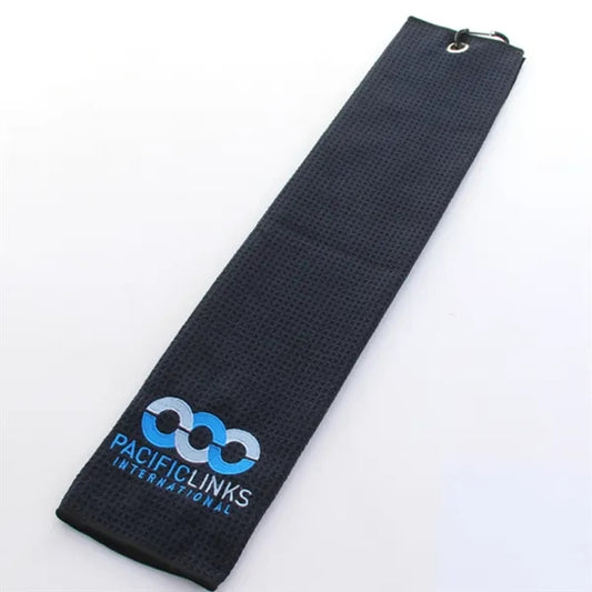 Embroidered Waffle Microfiber Golf Towel - 16" x 23.5"