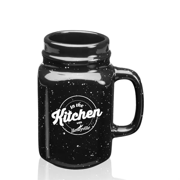 16 oz. Savannah Ceramic Personalized Mason Jar