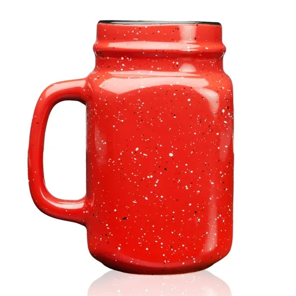 16 oz. Savannah Ceramic Personalized Mason Jar