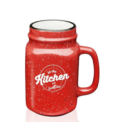 16 oz. Savannah Ceramic Personalized Mason Jar
