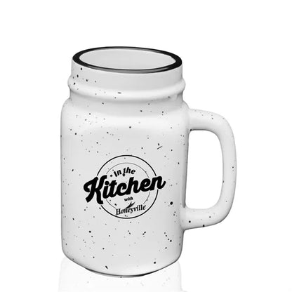 16 oz. Savannah Ceramic Personalized Mason Jar