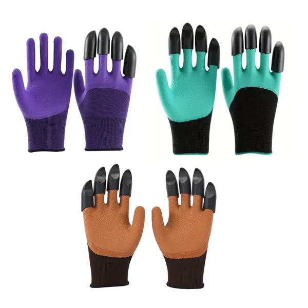 Gardening Gloves with Built-in Claws