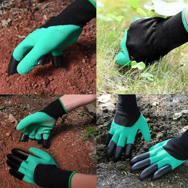 Gardening Gloves with Built-in Claws