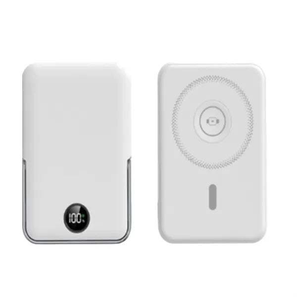 5000 mAh Power Bank & wireless charger w/ Phone Stand