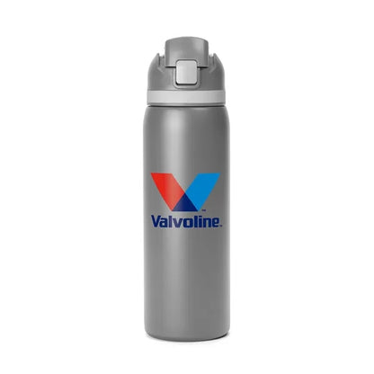 Two-Toned 27oz. Stainless Steel Pop Straw Bottle