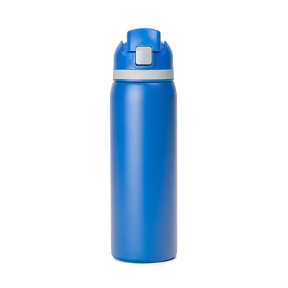Two-Toned 27oz. Stainless Steel Pop Straw Bottle