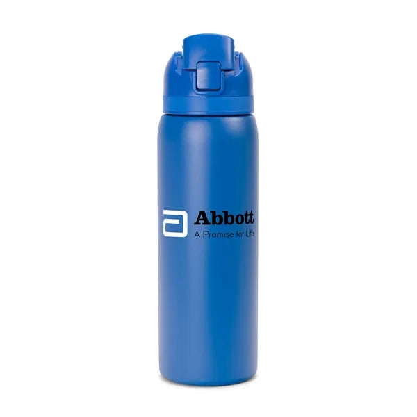 Solid 27oz. Stainless Steel Pop Straw Bottle