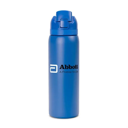 Solid 27oz. Stainless Steel Pop Straw Bottle