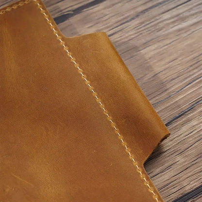 Leather Refillable Travel Notebook w/ Card Slots Pen Holder