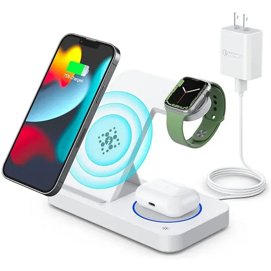 Foldable Wireless Charging Station  3 in 1