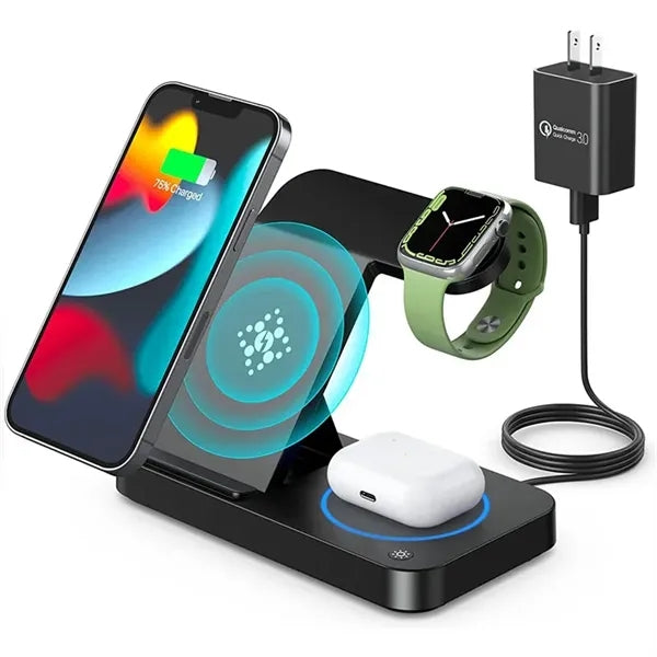 Foldable Wireless Charging Station  3 in 1