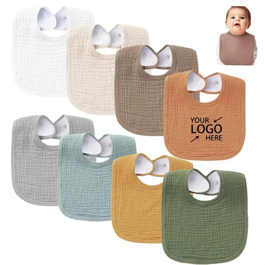 Cotton Muslin Bandana Bib-Soft Absorbent Baby Bibs for Boy