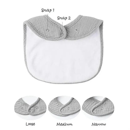 Cotton Muslin Bandana Bib-Soft Absorbent Baby Bibs for Boy