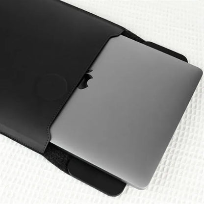 Multi-Device Wireless Charger PU Leather Laptop Sleeve