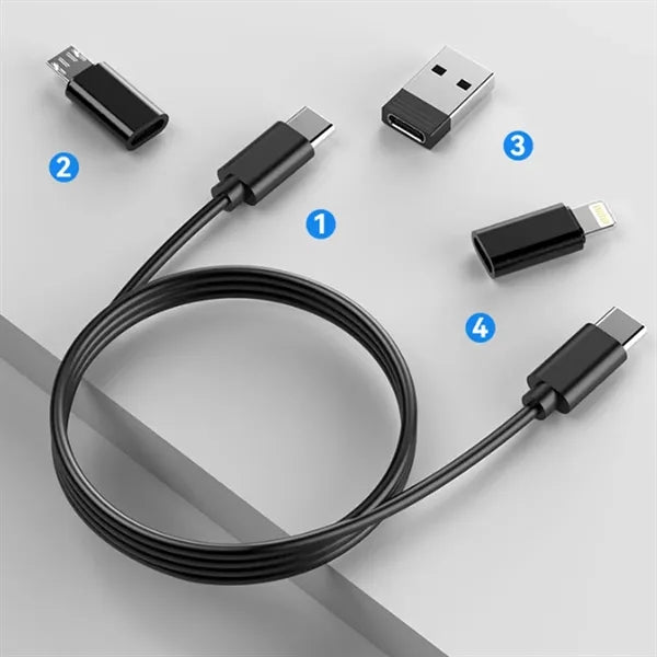 Portable Phone Tool Box with Charging Cables and Phone Stand
