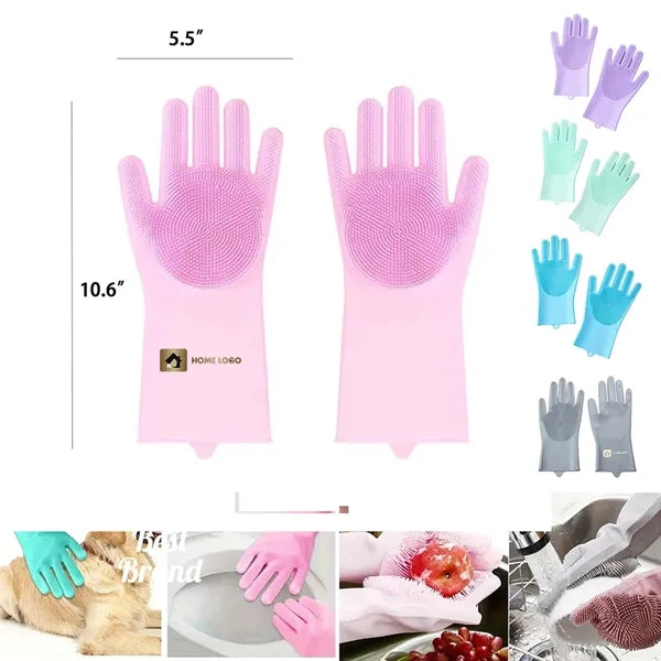 Durable Sanitary Scrub Gloves Fast Oil Removal and Quick Dry
