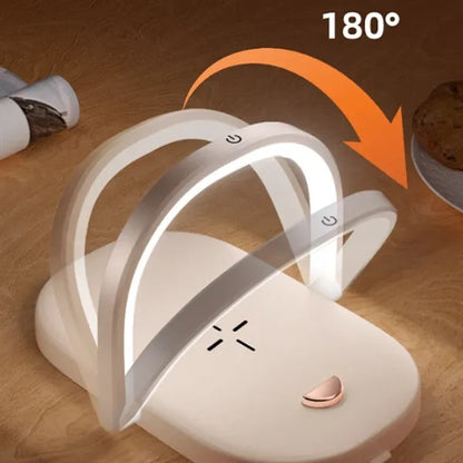 3-in-1 Adjustable Arm Holder LED Desk Lamp Wireless Charger