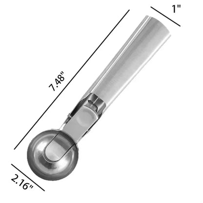Durable 7 Inch Aluminum Ice Cream Scoop Spade-Anti-Freeze
