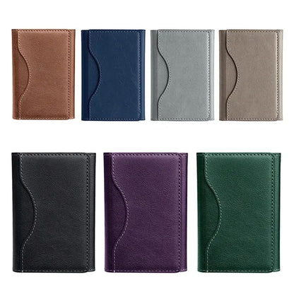 Tri-Fold Magnetic Wallet with Card Holder and Stand