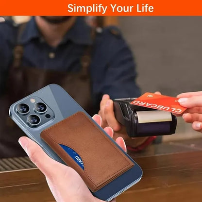 Tri-Fold Magnetic Wallet with Card Holder and Stand