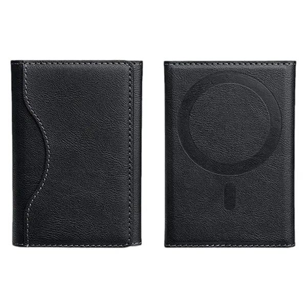 Tri-Fold Magnetic Wallet with Card Holder and Stand