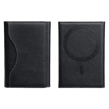 Tri-Fold Magnetic Wallet with Card Holder and Stand