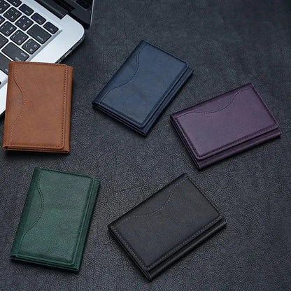 Tri-Fold Magnetic Wallet with Card Holder and Stand