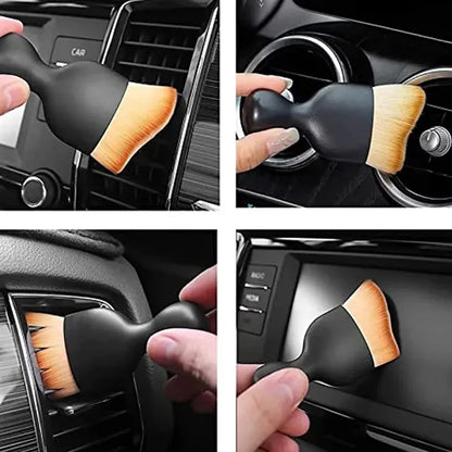 Soft Fiber Deep Reach Scratch-Free Car Vent Cleaning Brush