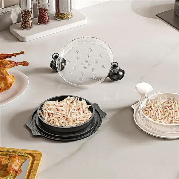 Chicken Shredder with Transparent Lid, Non-Slip Design and D