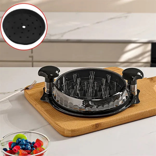 Chicken Shredder with Transparent Lid, Non-Slip Design and D
