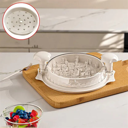 Chicken Shredder with Transparent Lid, Non-Slip Design and D