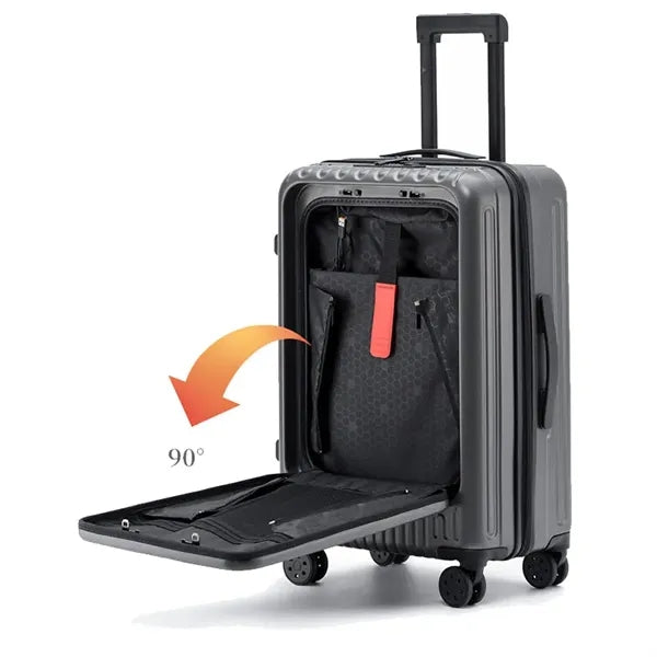 20 Inch Carry On Luggage With Cup Holder & USB Port