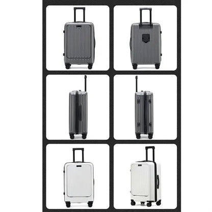20 Inch Carry On Luggage With Cup Holder & USB Port