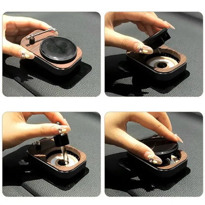 Battery-Free Auto-Rotating Long-Lasting Solar Car Diffuser