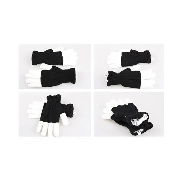 Changing LED Finger Light Gloves with Wrist Button Control