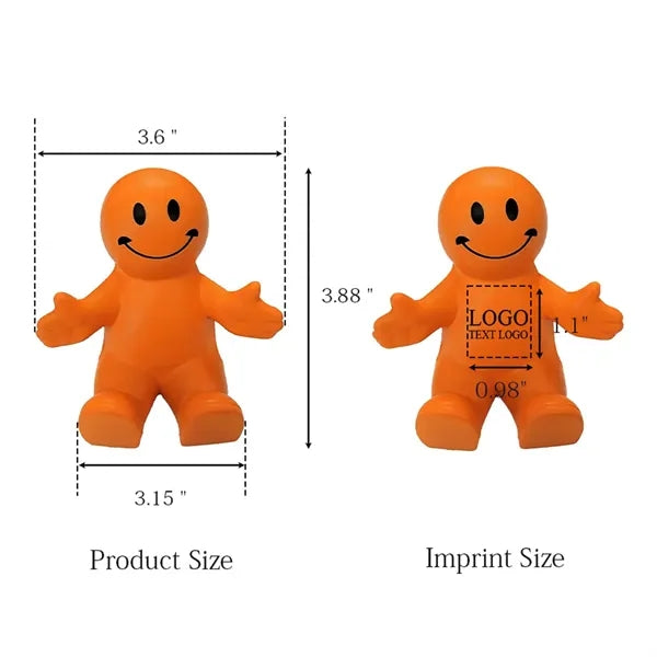 Happy Dude Cell Phone Stand Stress Ball