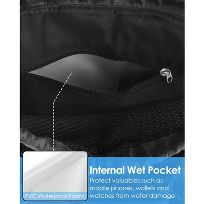 Wet-Dry Separation Ventilated Adjustable Straps Backpack