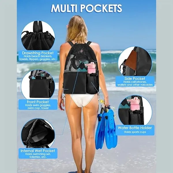 Wet-Dry Separation Ventilated Adjustable Straps Backpack
