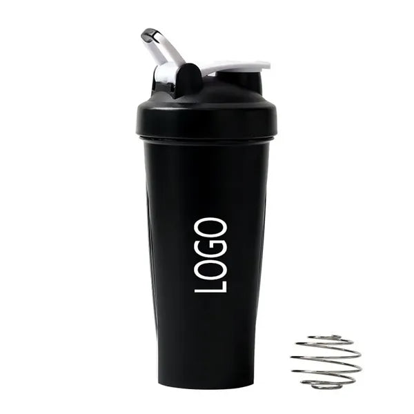 600ML Shaker Bottle with Wire Whisk Ball
