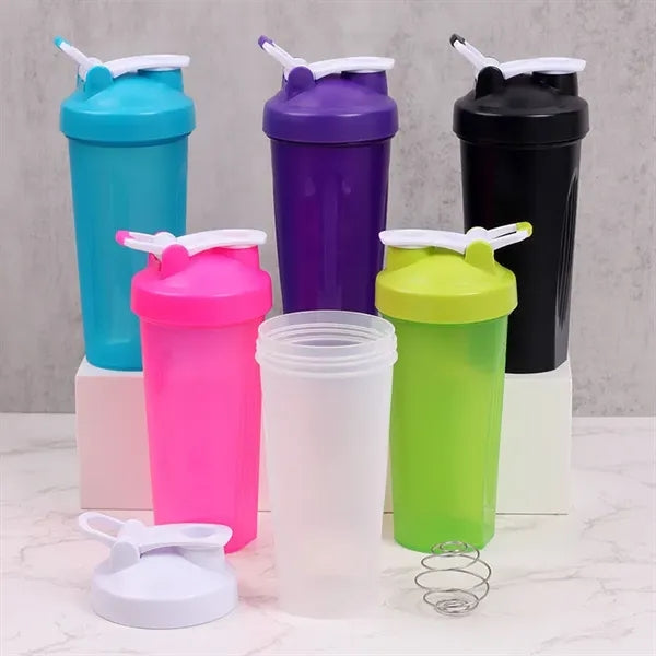 600ML Shaker Bottle with Wire Whisk Ball