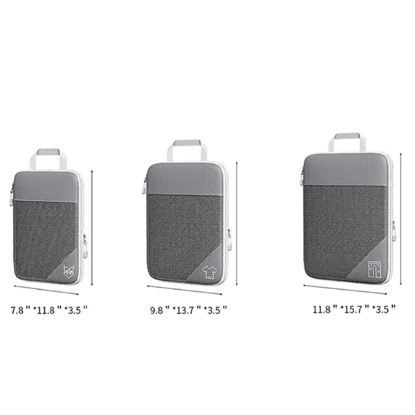 3-Piece Mesh Window Space-Saving Waterproof Compression Bags