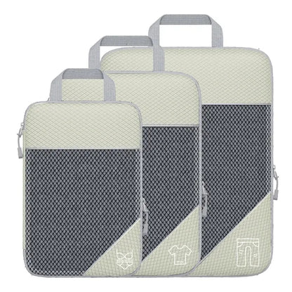 3-Piece Mesh Window Space-Saving Waterproof Compression Bags