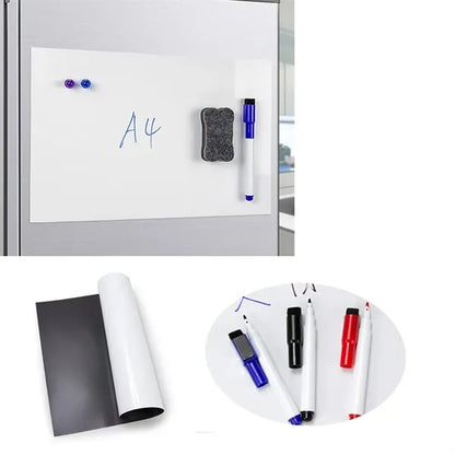 Removable A4 Soft Whiteboard Wall Sticker Teaching Set