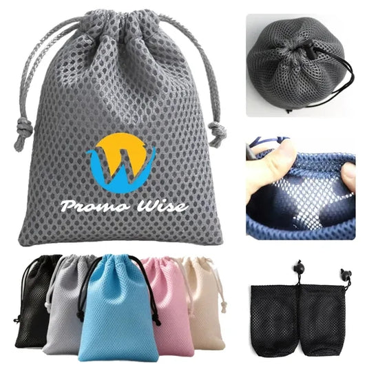 Durable Lightweight Premium Mesh Drawstring Closure Pouch