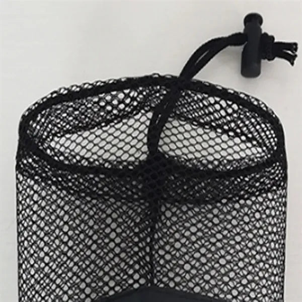 Durable Drawstring Closure Columnar Mesh Towel Storage Bag