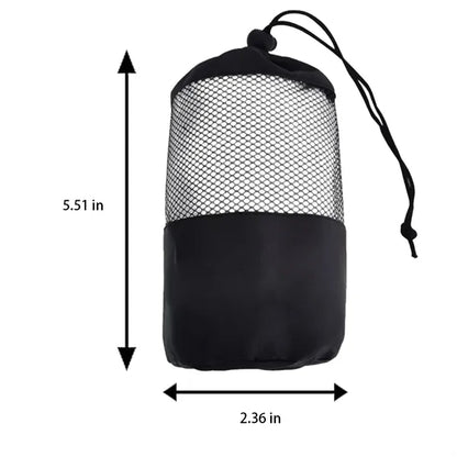 Durable Drawstring Closure Columnar Mesh Towel Storage Bag