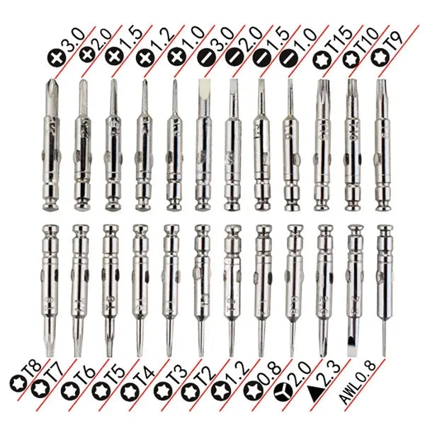 25-in-1 Practical Portable Professional Tool Kit with Case